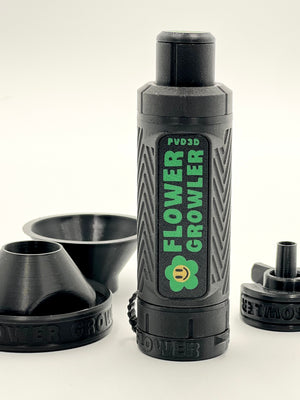 Flower Growler Cone Filler Set - Matte Black