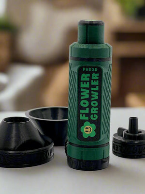 Flower Growler Cone Filler Set - Matte Green